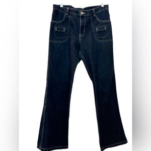 Vintage Jordache jeans, dark blue denim, straight leg,   Size 11 / 12.